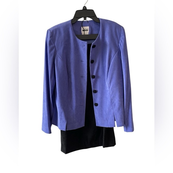 Leslie Fay Vintage Purple Skirt Suit Set | 2-Piece Jacket & Skirt Size 12 - Picture 3 of 9